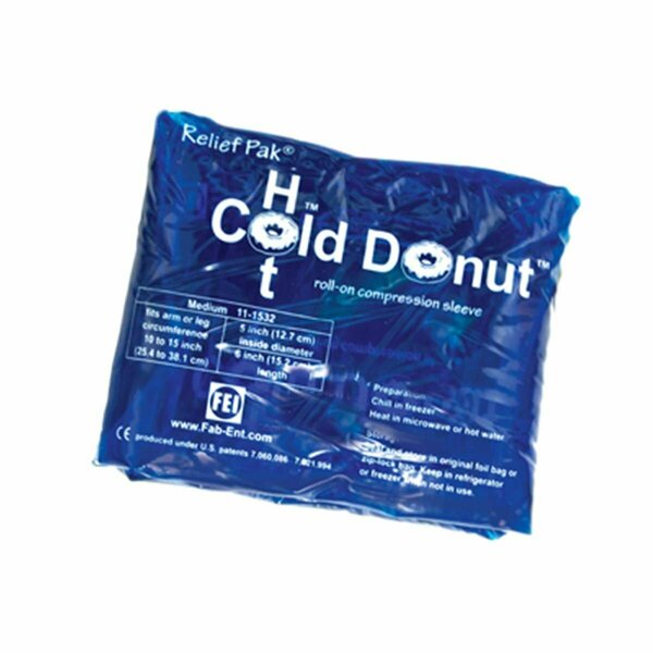 Fabrication Enterprises Relief Pak Cold N Hot Donut Compression Sleeve - Medium FA124358